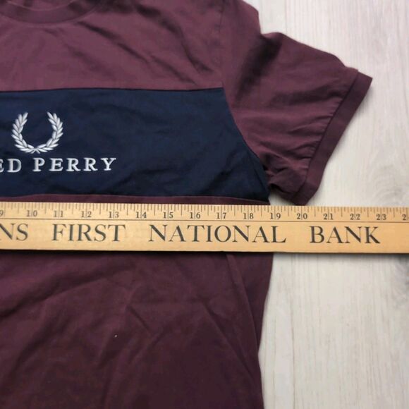 FRED PERRY Sportswear T Shirt Mens Medium Multi Color Short Sleeve Tee Shirt - Picture 3 of 5